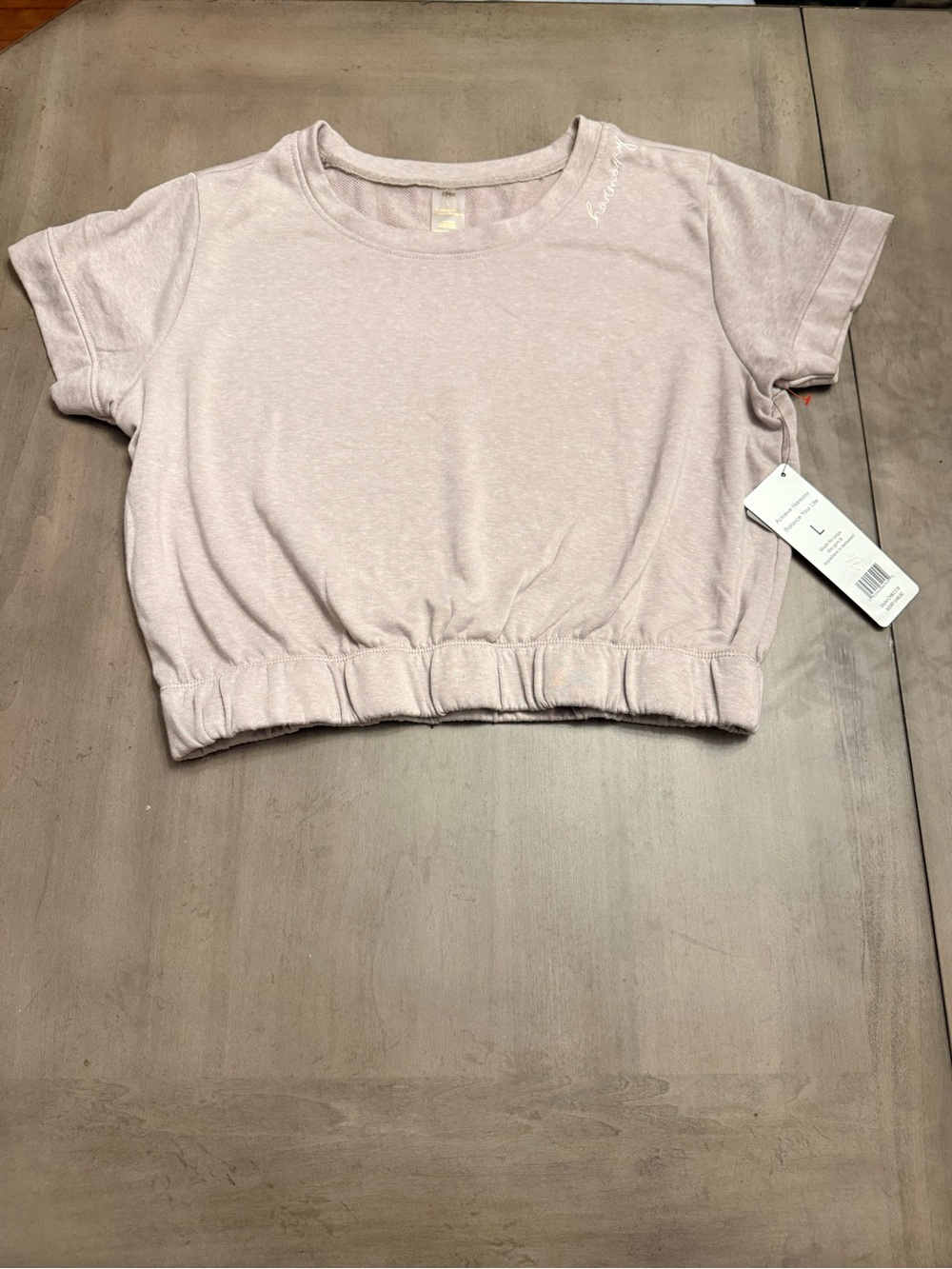 Harmony Balance Cropped top with elastic hem